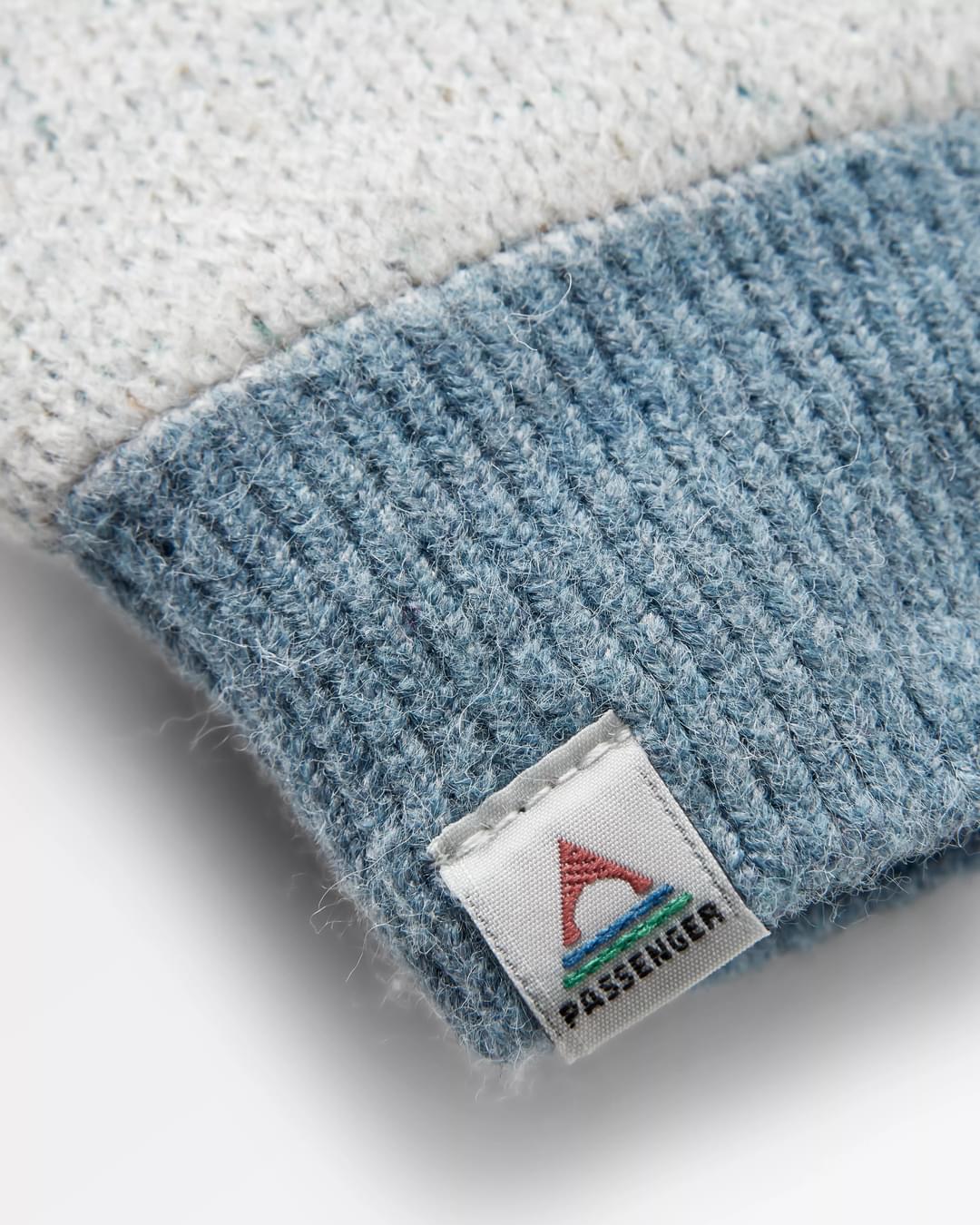 Wave Recycled Fleece Lined Mittens - Vintage White - Flatlay