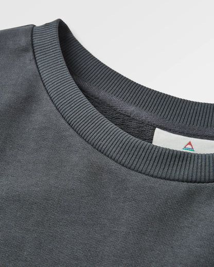 Papercut Recycled Sweatshirt - Black - Flatlay