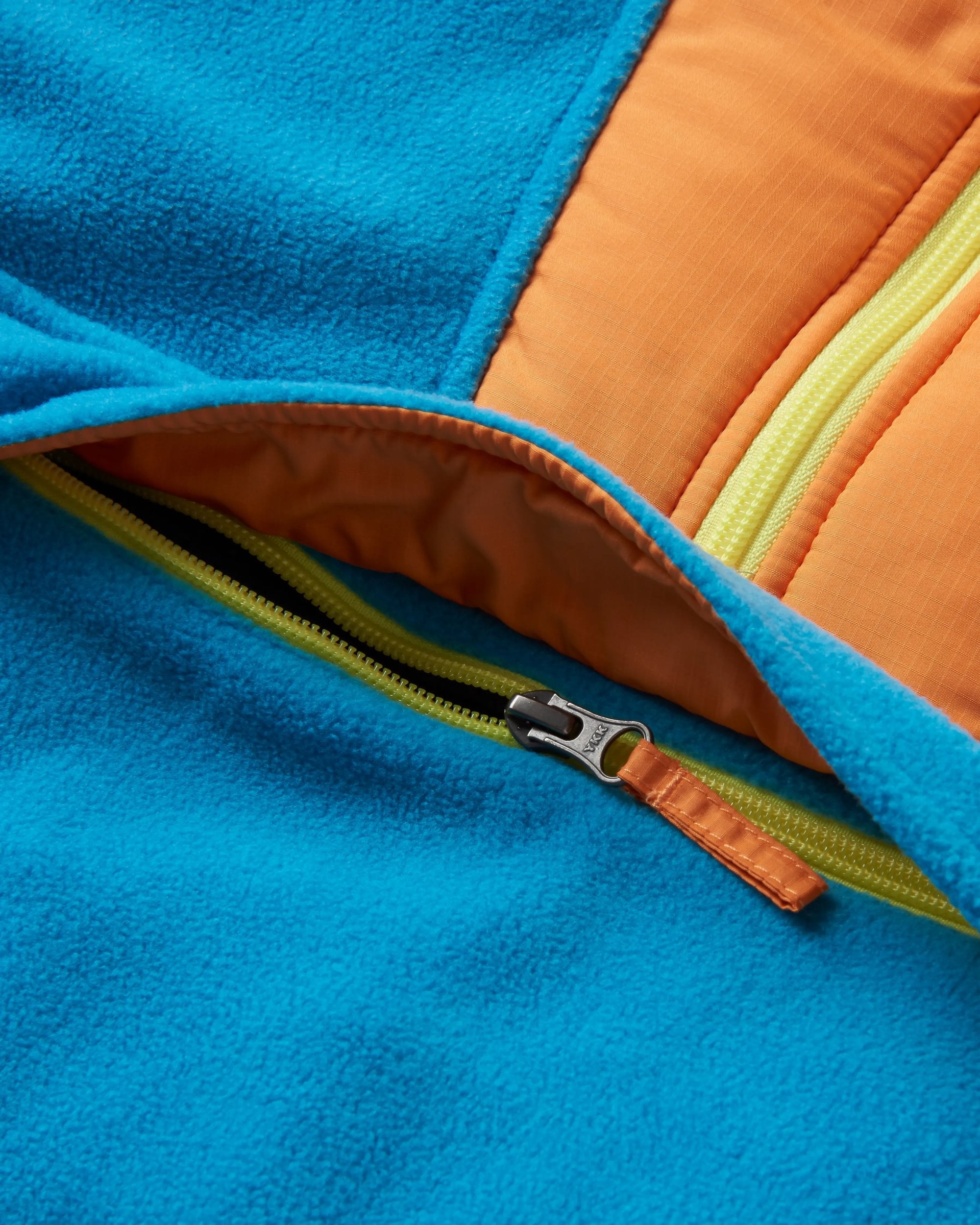 Alexander Recycled Polar Hooded Fleece - Blue Pool - Flatlay