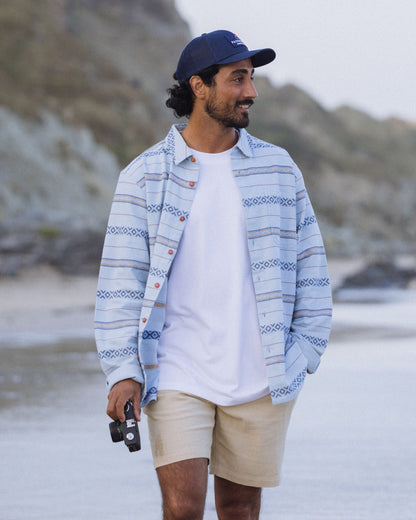 Voyage Jacquard Shirt - Ice Blue Jacquard  - Lifestyle