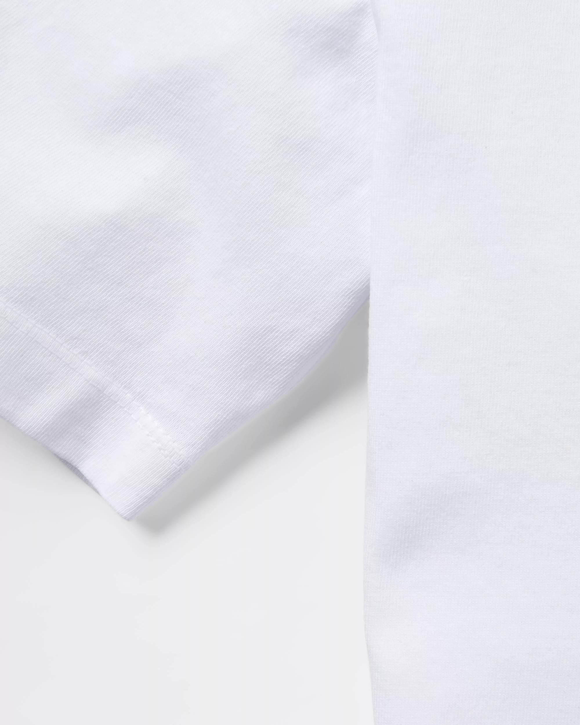 Yuca Recycled Relaxed Fit T-Shirt - White - Flatlay