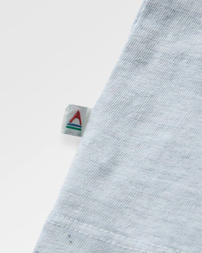 Odyssey Recycled Cotton T-Shirt - Ice Blue - Flatlay