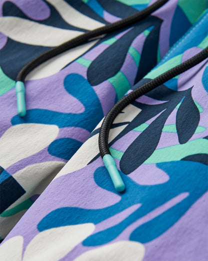 Way Out NetPlus® All Purpose Short - Mountain Foliage Purple - Flatlay