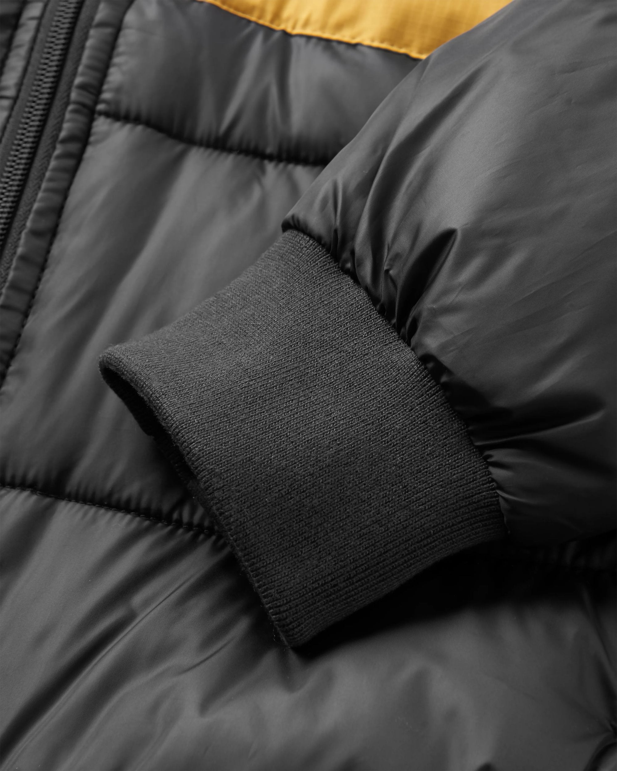 Journey Recycled Insulated Jacket - Black/Khaki - Flatlay