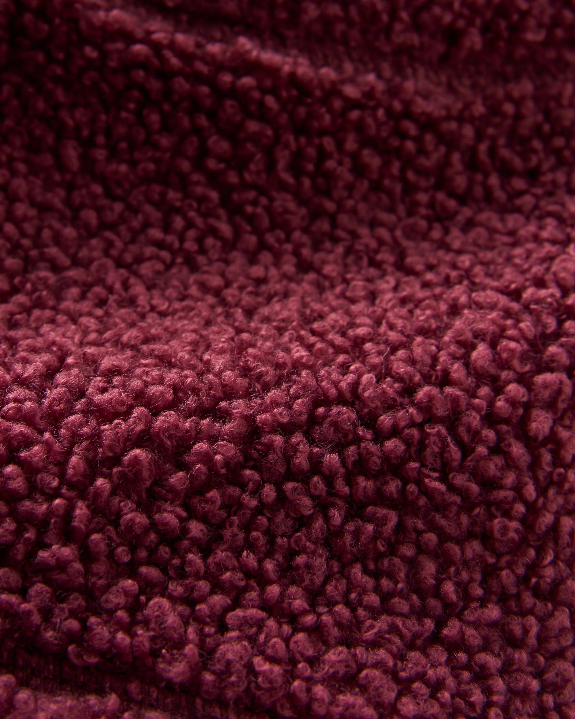 Snowdrift Recycled Fleece Hood - Fig - Flatlay