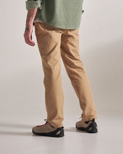 Rif-Raf Organic Cotton Ripstop Trouser - Biscuit - Studio Model