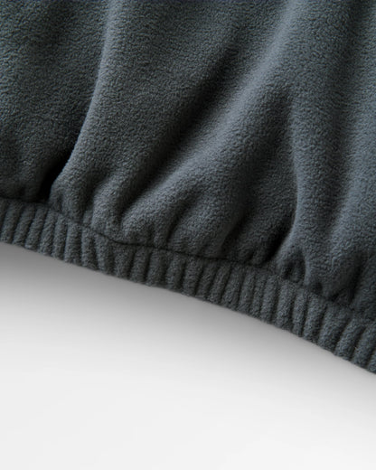 Ayla Micro Polartec® 1/4 Zip Fleece - Black - Flatlay
