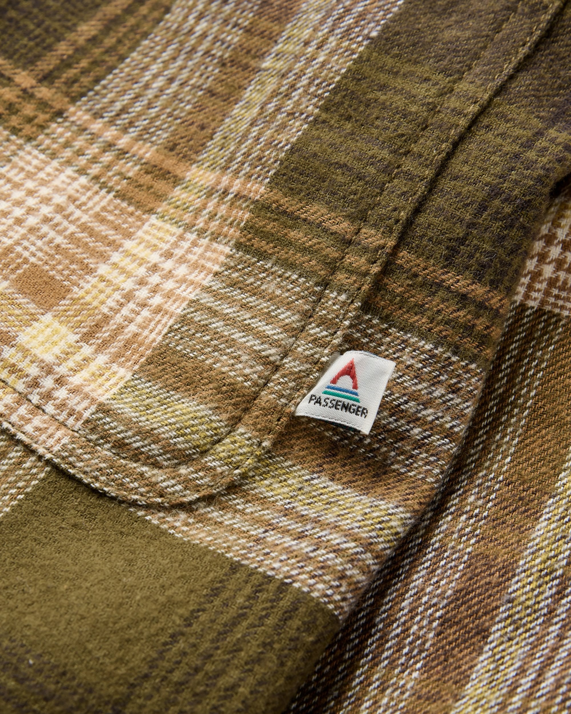 Backcountry Check Shirt - Dark Olive Check  - Flatlay