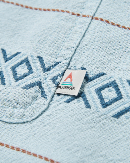 Voyage Jacquard Shirt - Ice Blue Jacquard  - Flatlay