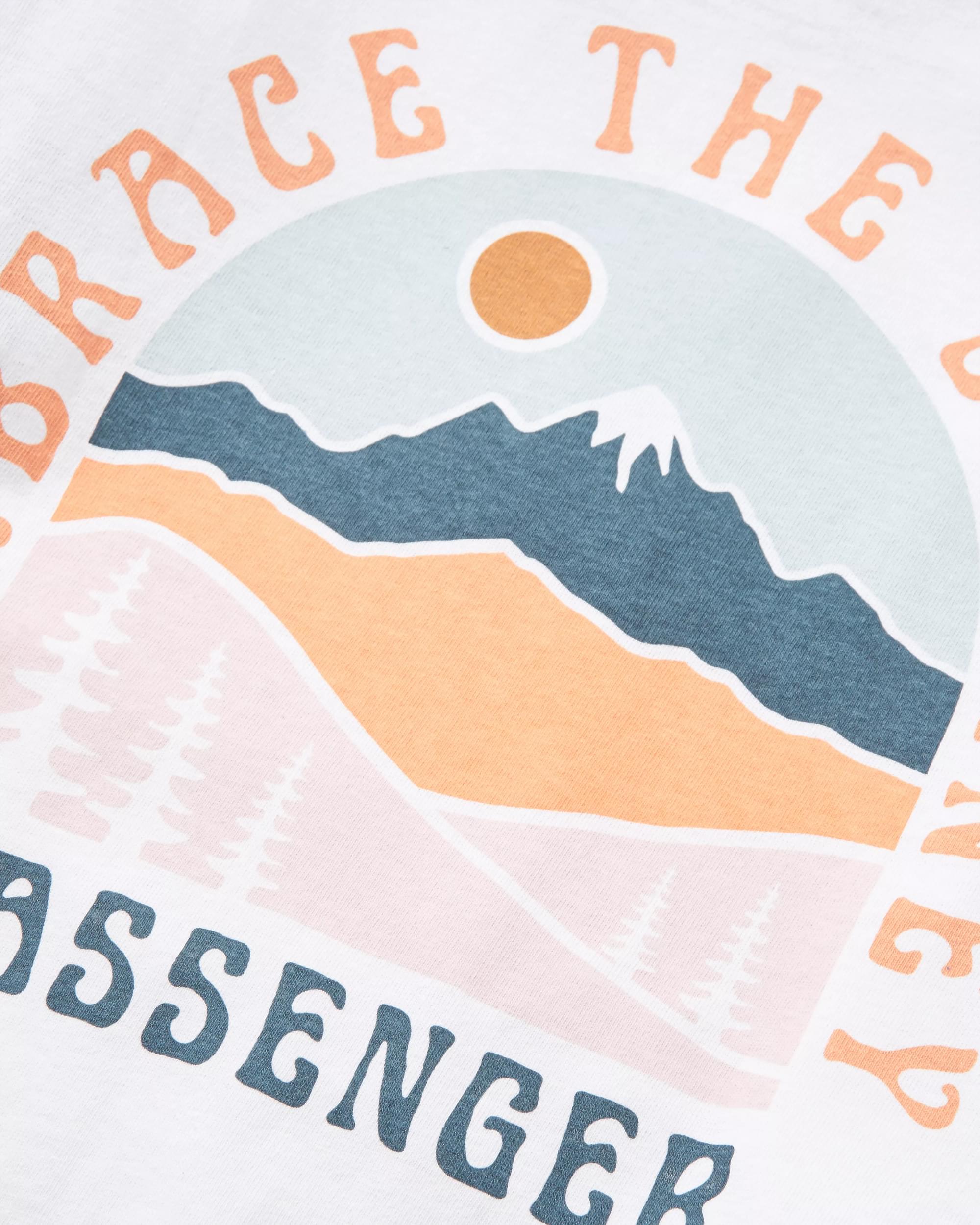 Outlook Recycled LS T-Shirt - True Blue - Flatlay