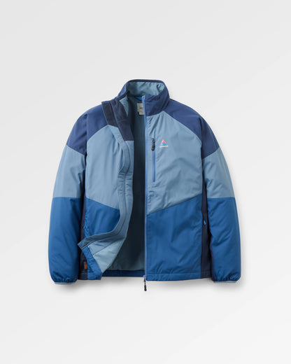 Daybreak Lightweight Recycled Thermore® Hoodless Jacket - Rich Navy/Storm Grey/Dark Denim - Flatlay