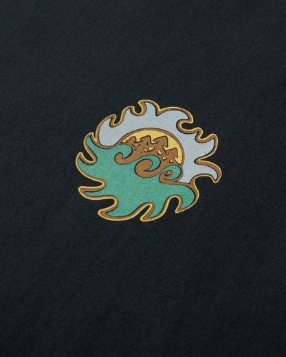 Dune Men's Recycled Cotton Vest - Black - Flatlay