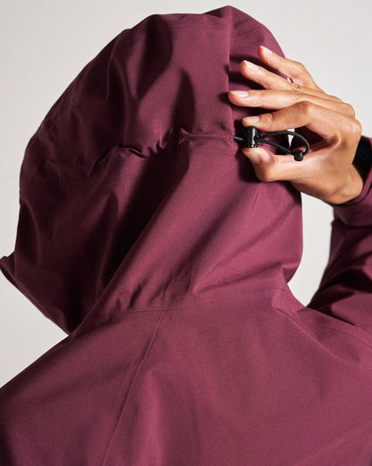 Five Element Recycled Waterproof Jacket - Fig - Studio Model