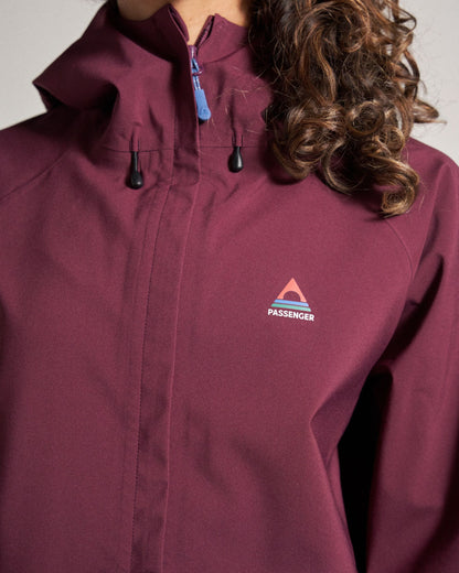 Five Element Recycled Waterproof Jacket - Fig - Studio Model