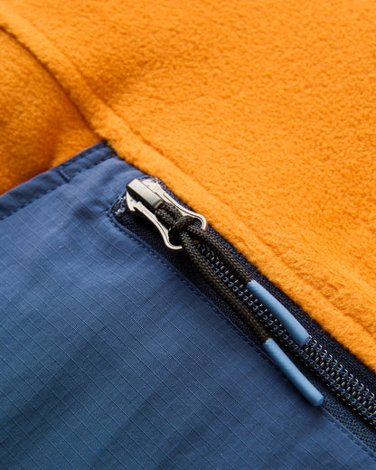 Alexander Hooded Polartec® Fleece - Sunrise Orange - Flatlay
