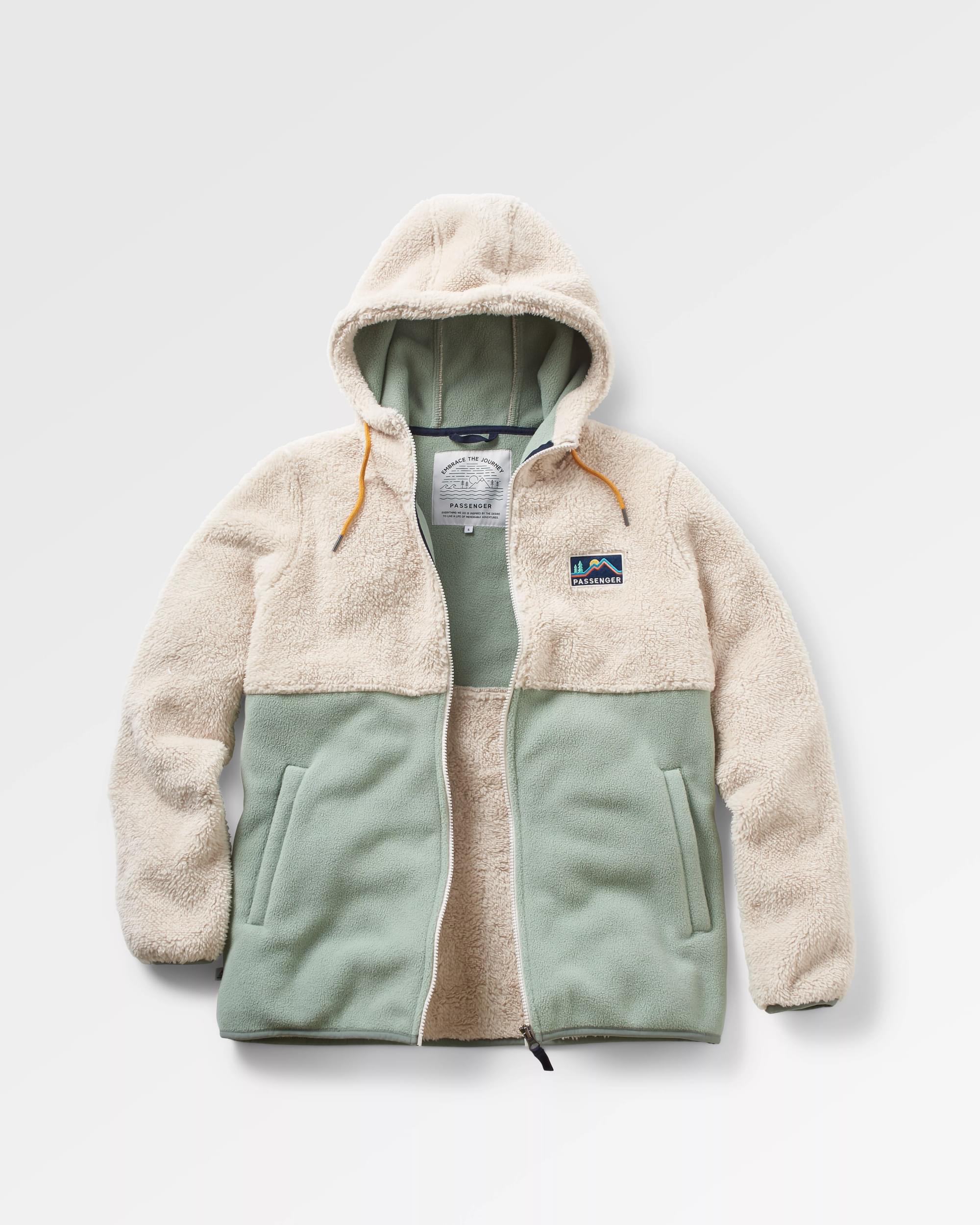 Polaire à Capuche Mountain Warehouse – Enfant 13 Ans, Vert, Doublure Sherpa, Zip
