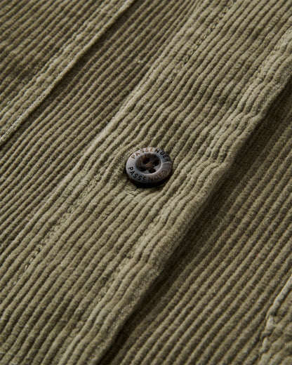 Backcountry Cord Shirt - Dusty Olive - Flatlay