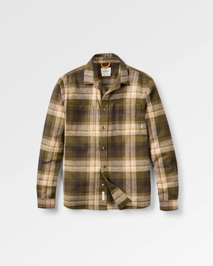 Backcountry Check Shirt - Dark Olive Check  - Flatlay
