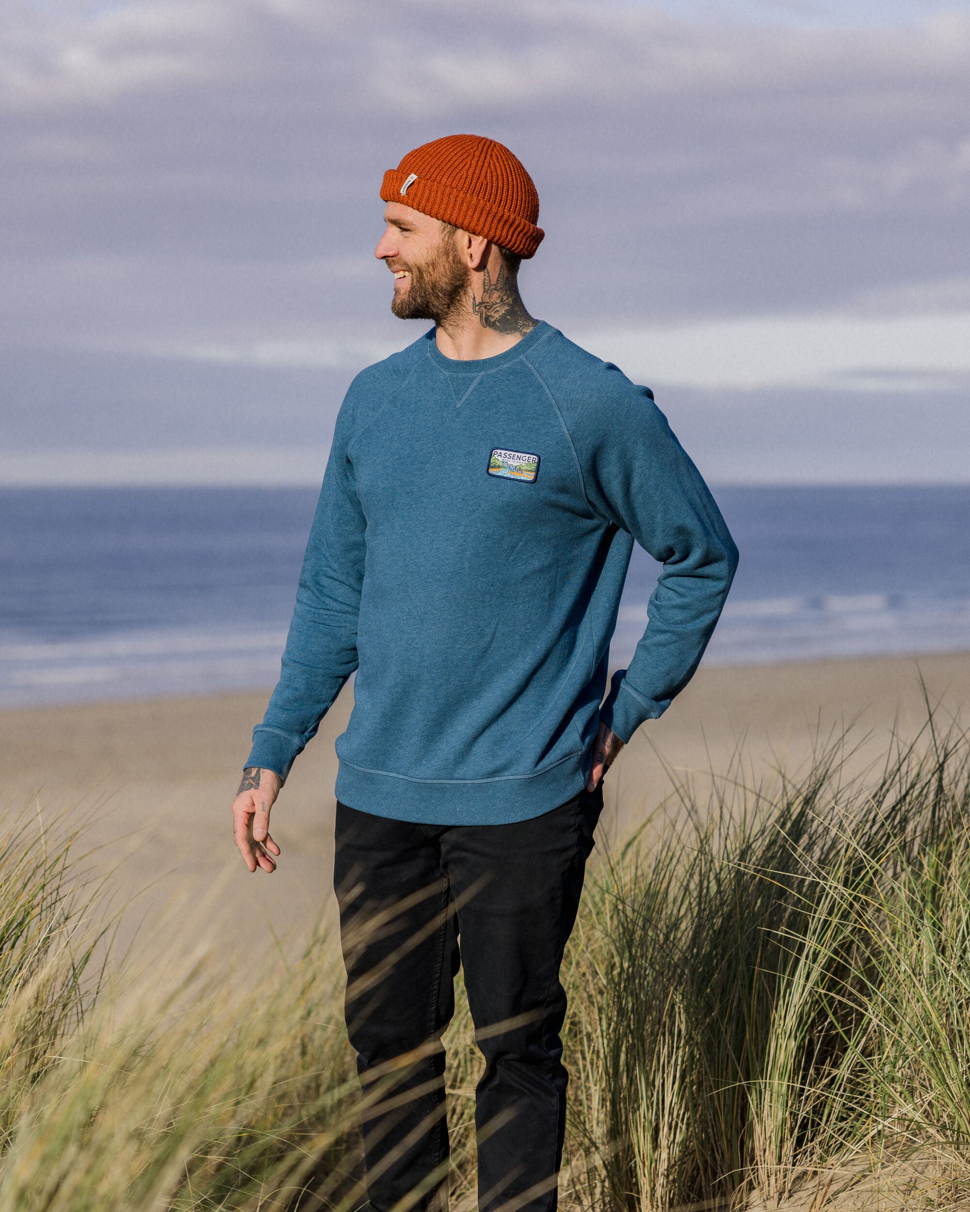 Love The Wild Sweatshirt - Blue Steel Marl - Lifestyle
