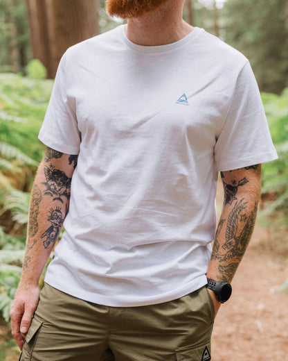 Roam Recycled Cotton T-Shirt - White - Lifestyle