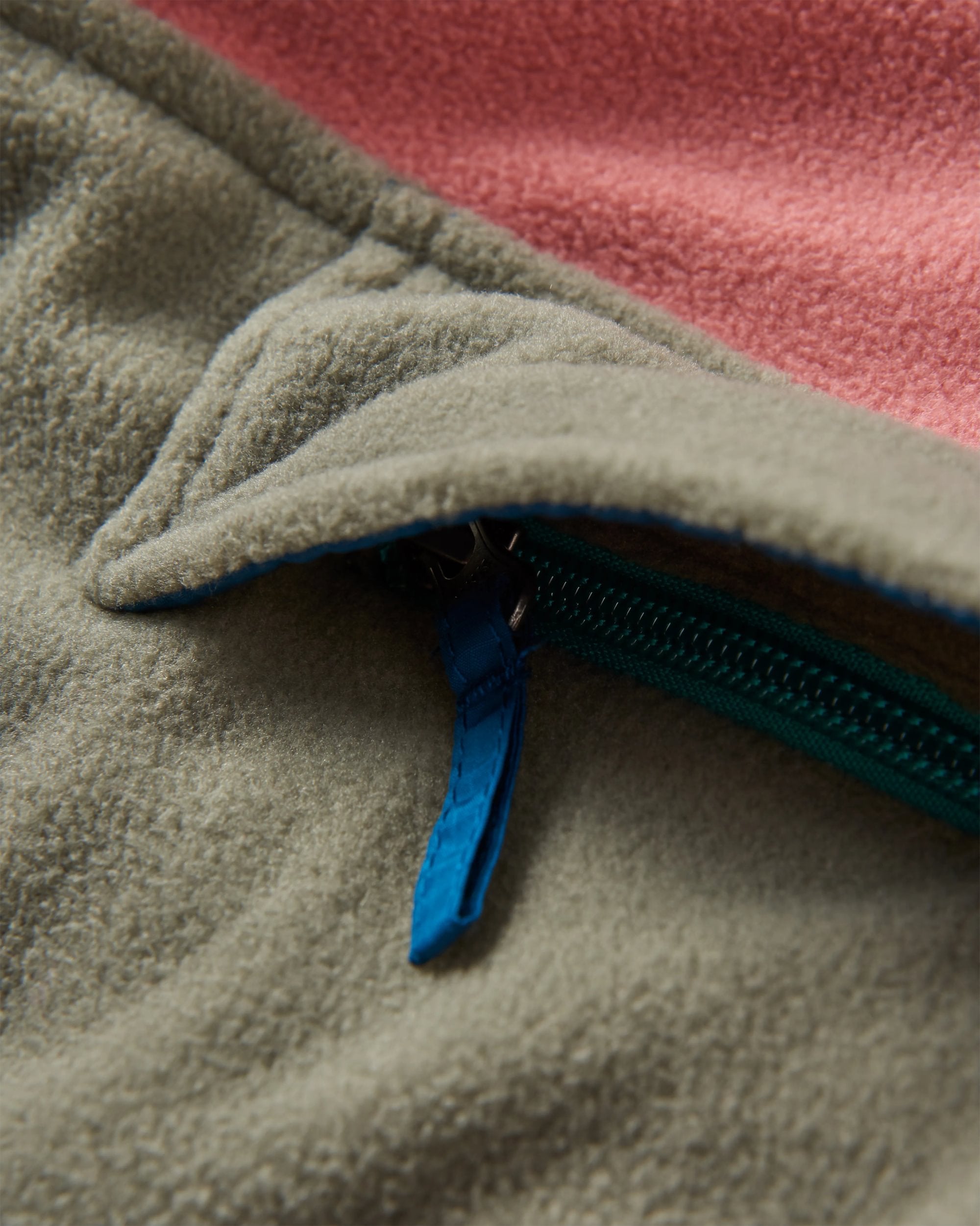 Alexander Recycled Polar Hooded Fleece - Dusty Rose - Flatlay