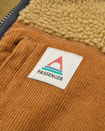 Trekker Recycled Deep-Pile Sherpa Fleece - Biscuit - Flatlay