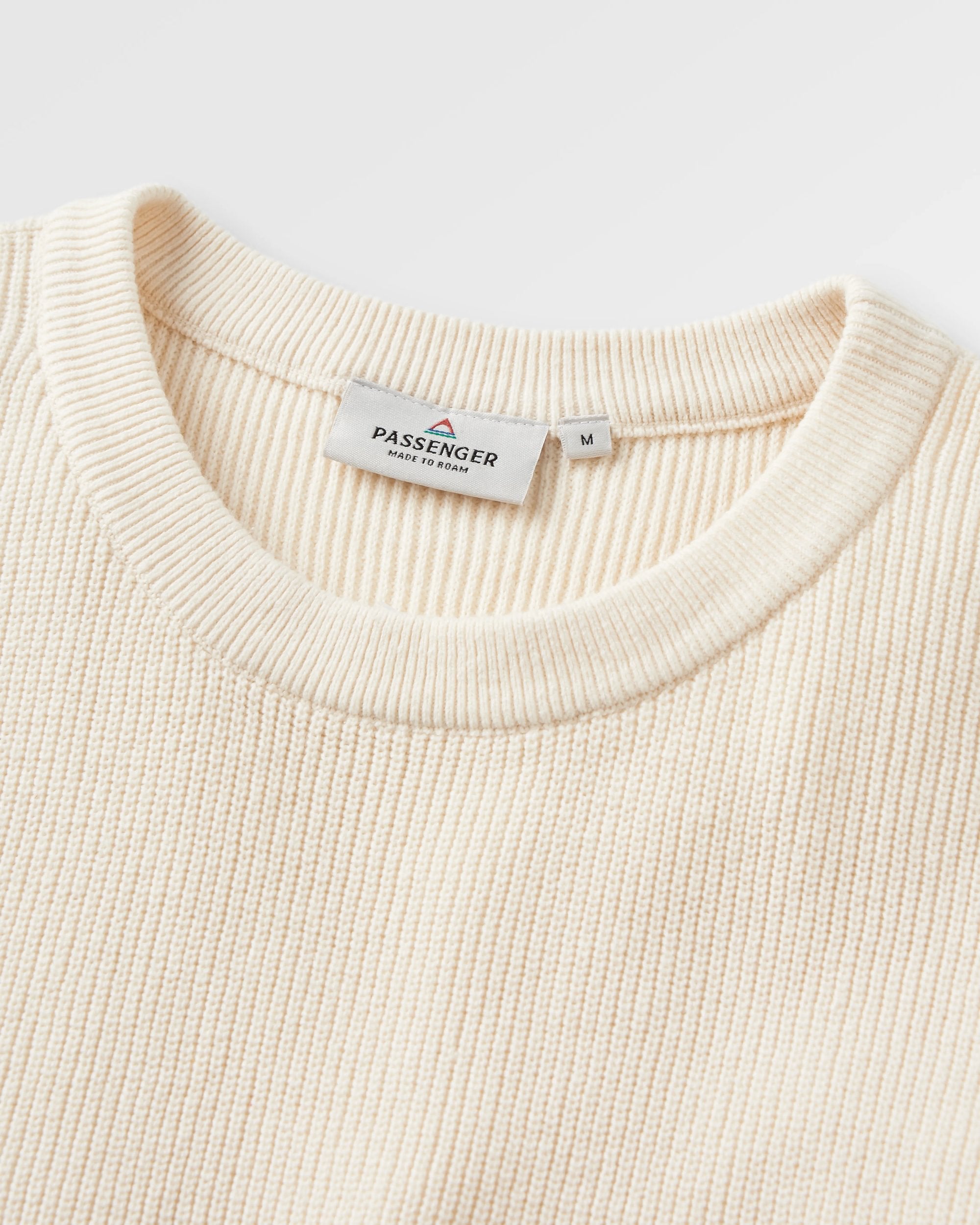 Vintage Organic Knitted Jumper - Birch - Flatlay