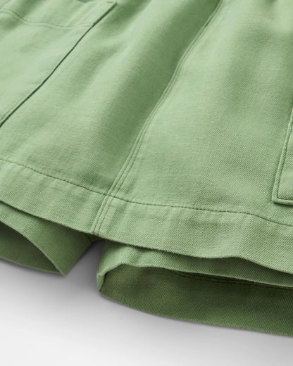 Whirl Lightweight Skort - Stem Green - Flatlay