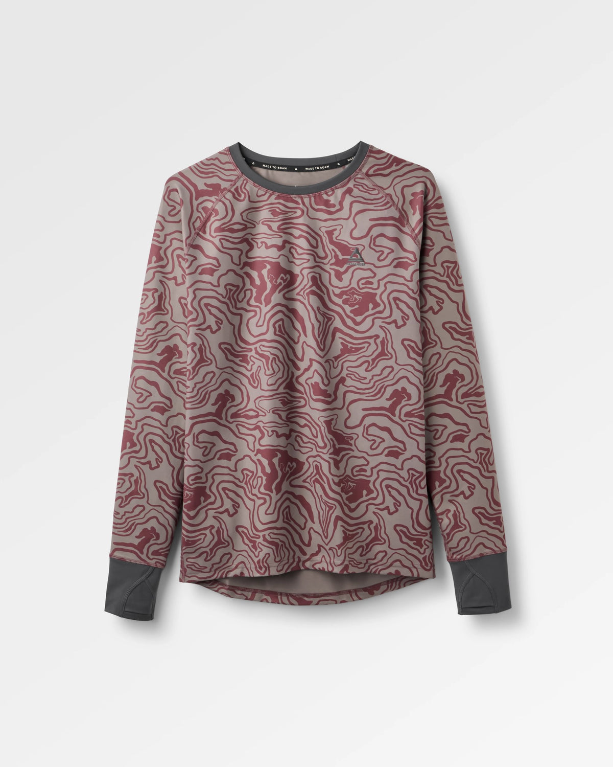 Amberline Base Layer Top - Strata Swirl Brambleberry - Flatlay