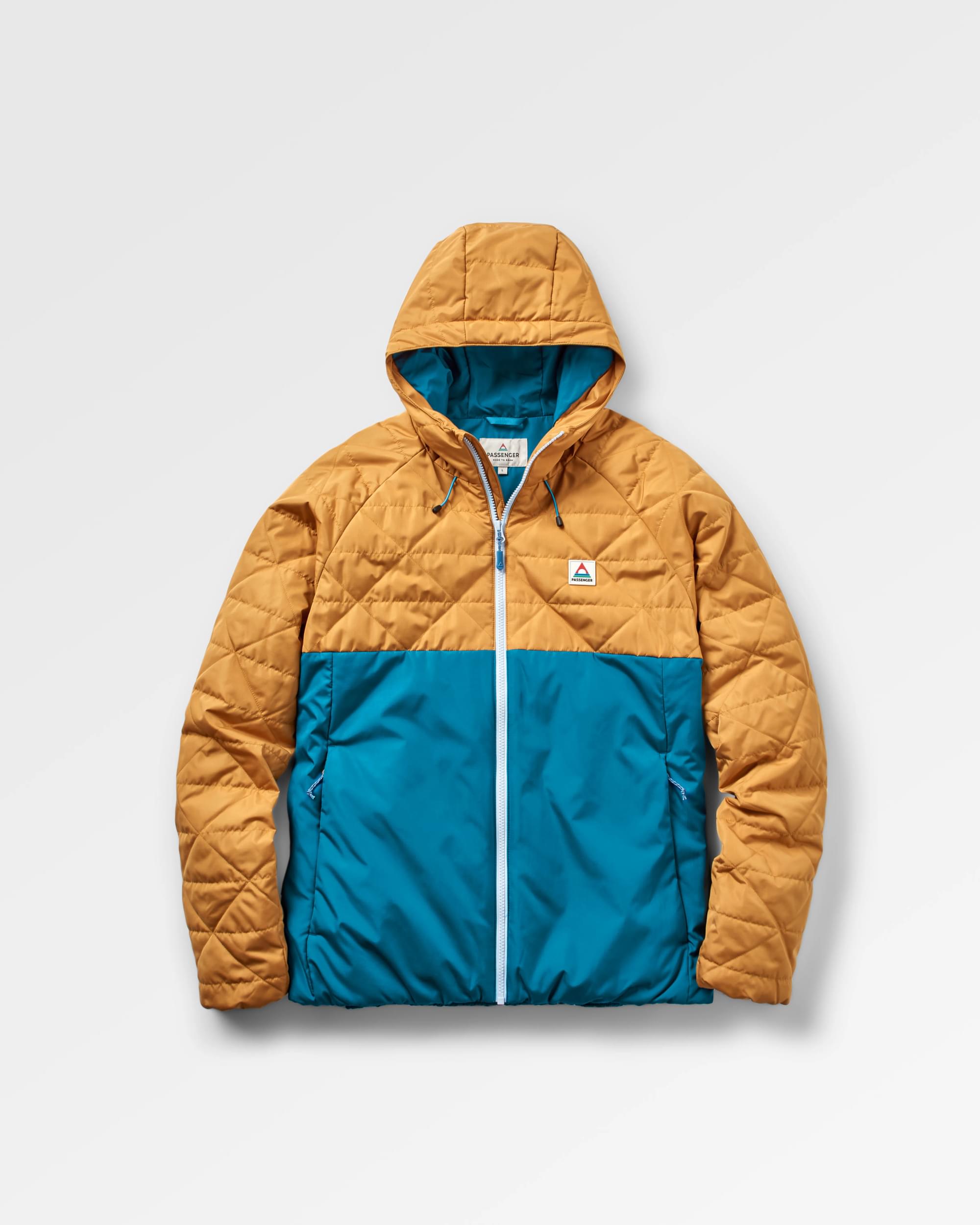 Base Recycled Thermore® Insulated Jacket - Dusty Ochre/ Corsair Blue - Flatlay