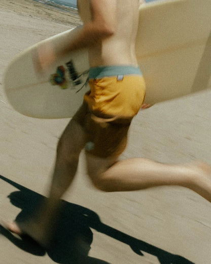 Cutback NetPlus® 17" Boardshort - Spruce Yellow/Toffee - Lifestyle