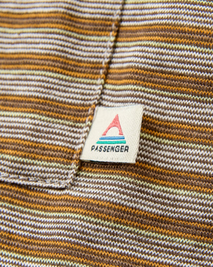 Sunscape Stripe Pocket T-Shirt - Birch - Flatlay