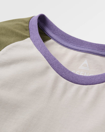 Stack LS Raglan T-Shirt - White Sand - Flatlay