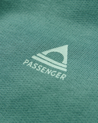 Snapshot Organic Cotton Relaxed Fit Hoodie - Deep Ocean - Flatlay