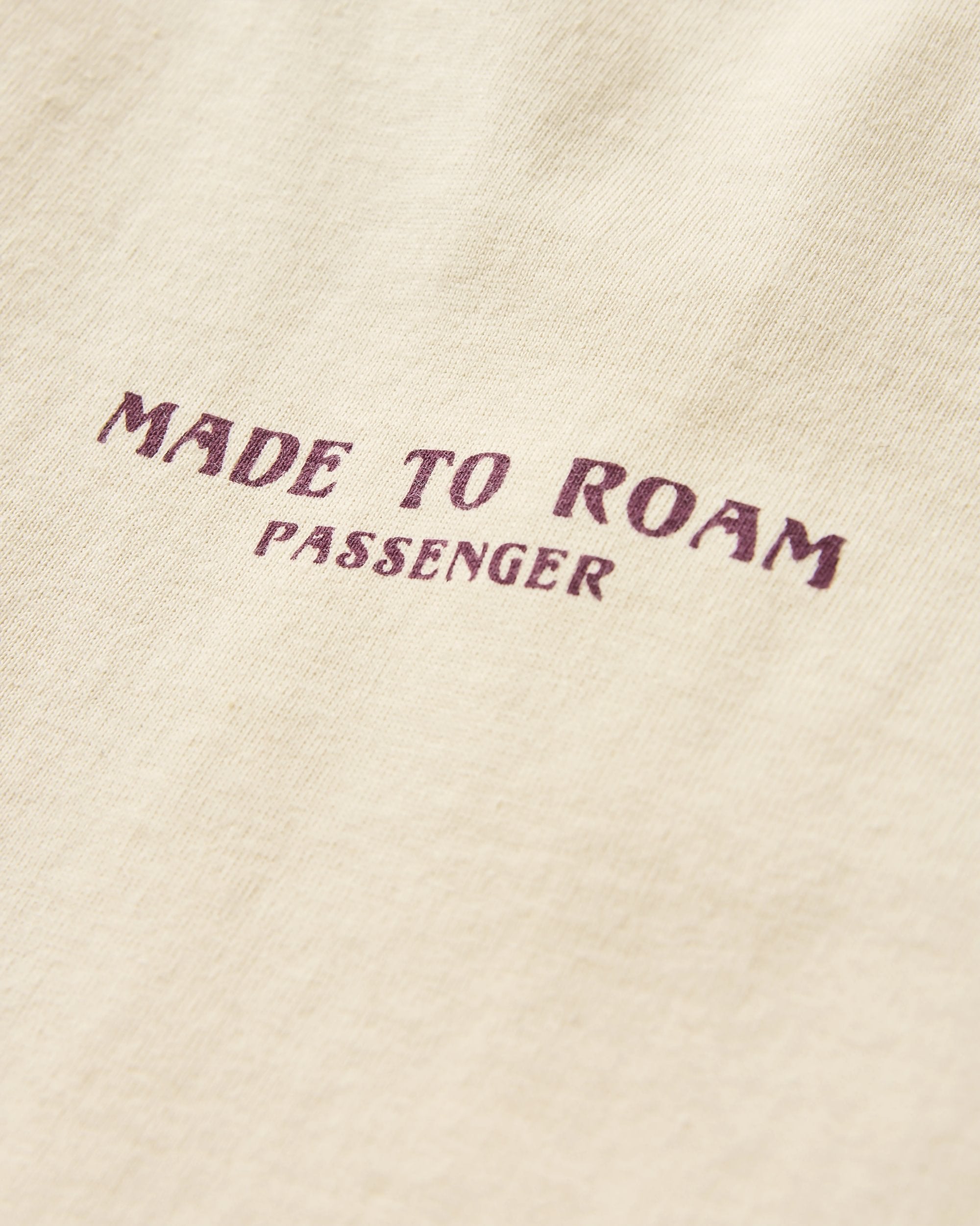 Sundown Recycled Cotton T-Shirt - Birch - Flatlay