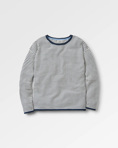 Muir Organic Knitted Jumper - Off White Stripe