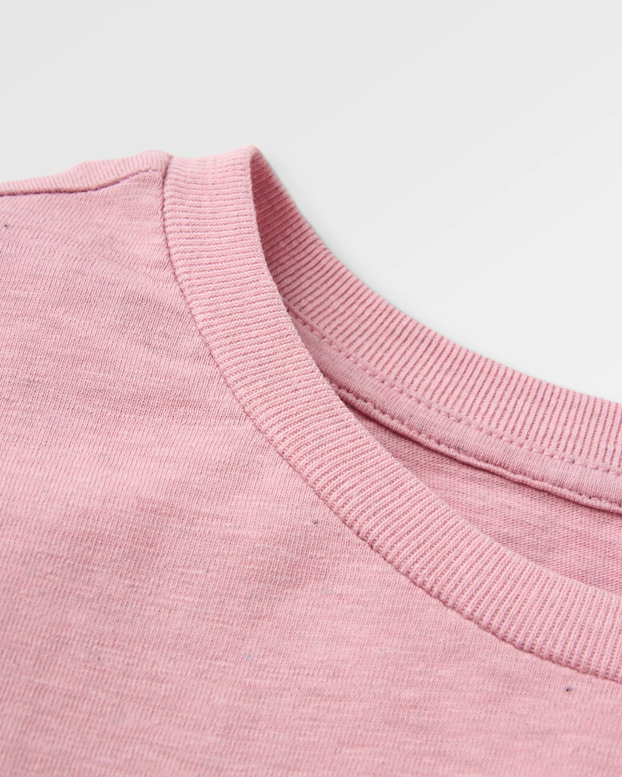 Odyssey Recycled Cotton T-Shirt - Pink Haze - Flatlay