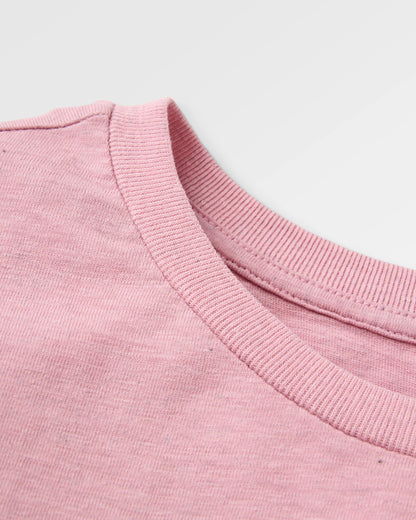 Odyssey Recycled Cotton T-Shirt - Pink Haze - Flatlay