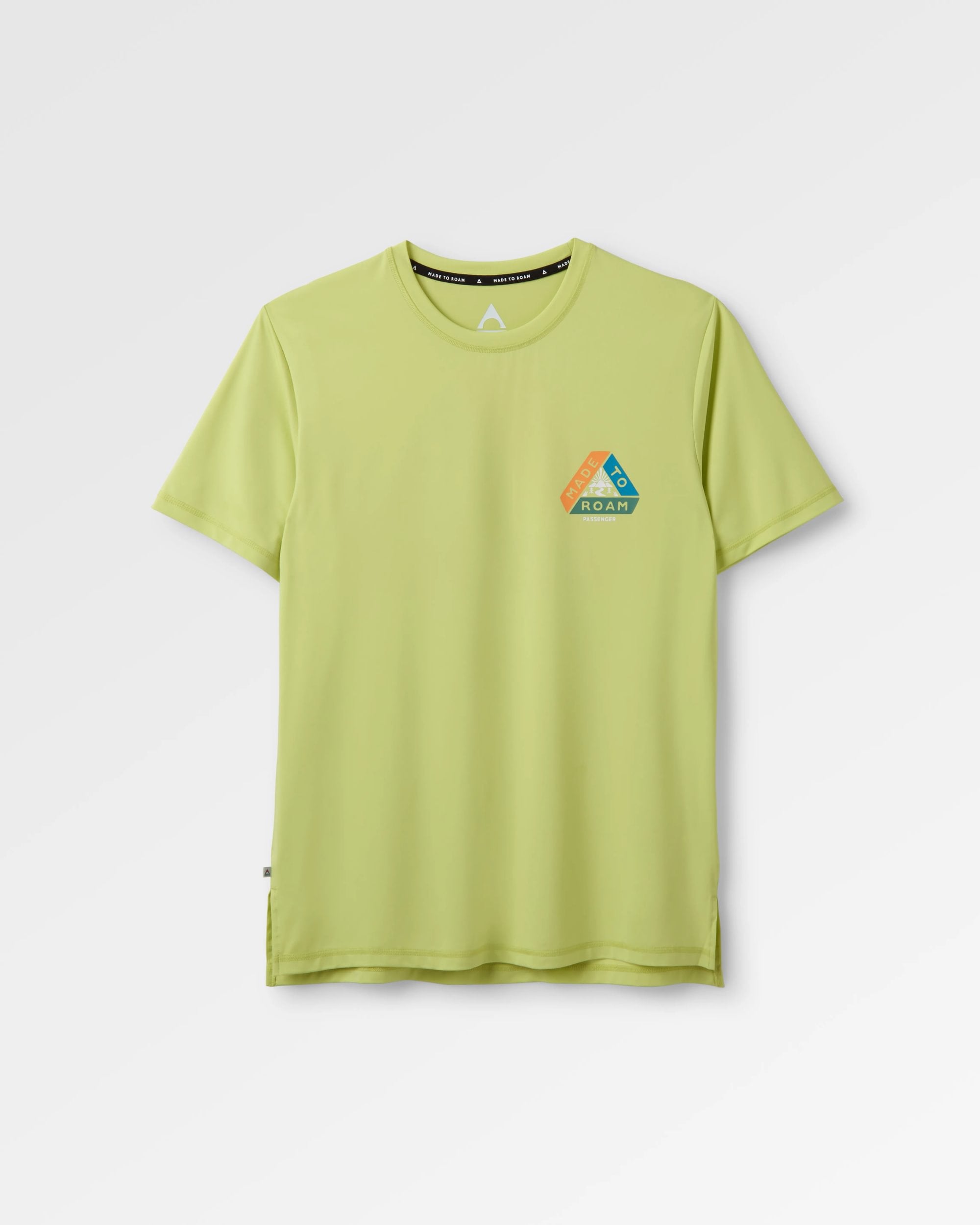 Classic Active Recycled T-Shirt - Lime Juice - Flatlay
