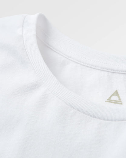 Remote Recycled Cotton T-Shirt - White - Flatlay