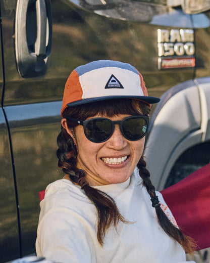 Fixie Recycled 5 Panel Cap - Sunrise Orange/ Moonlight Blue Multi - Lifestyle - Female