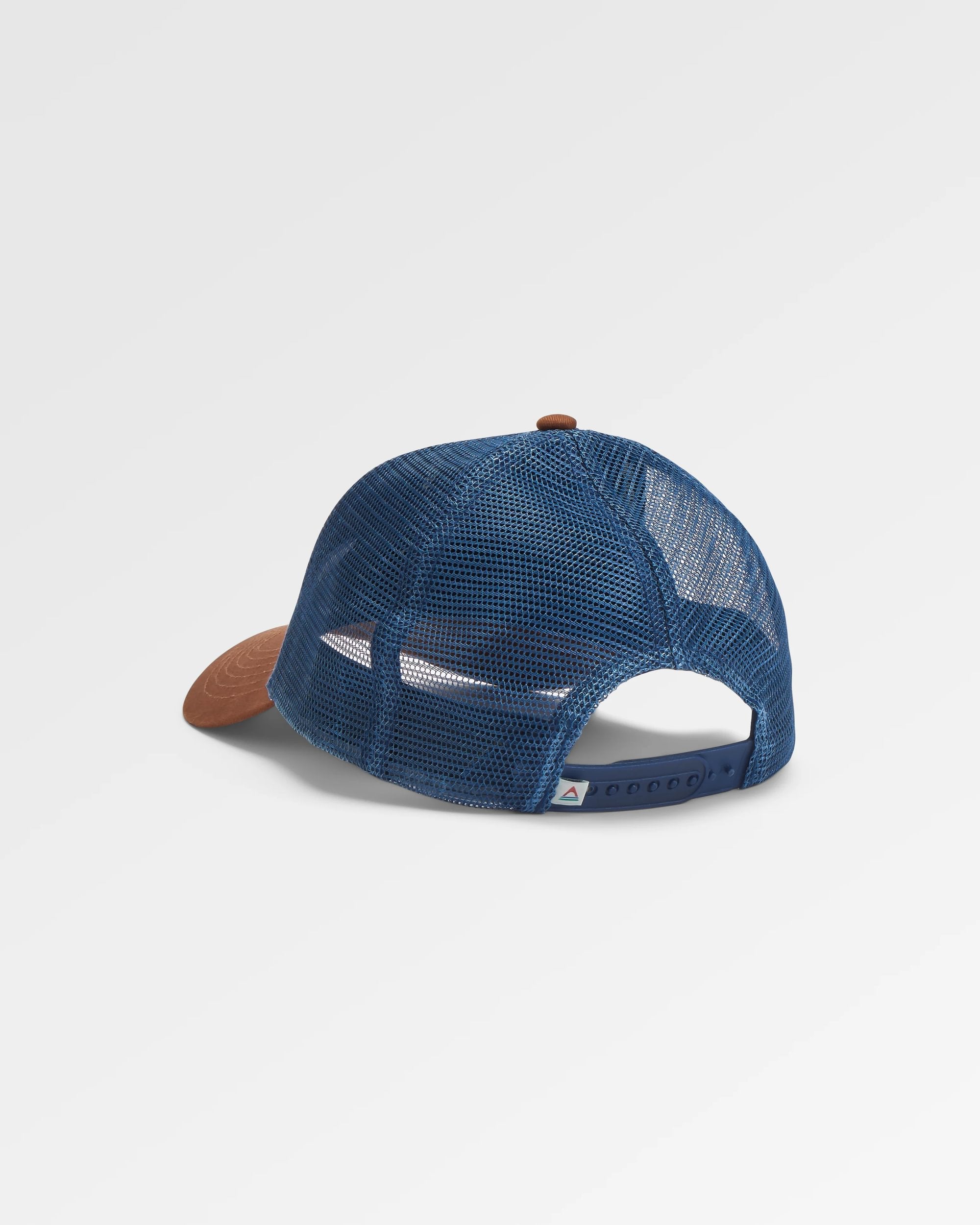 Odyssey Mesh Cap - Rich Navy/Brown - Flatlay