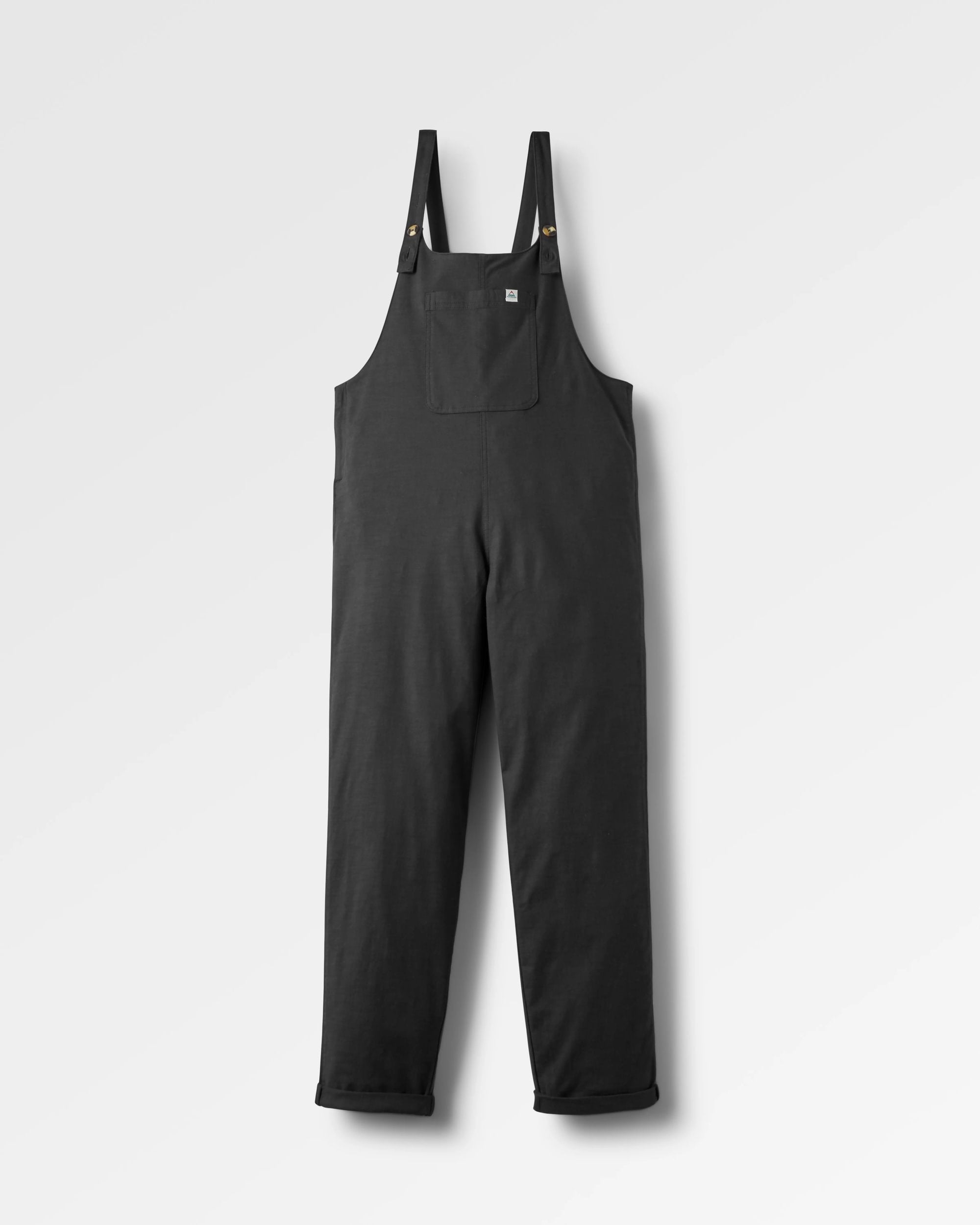 Meadows Organic Cotton Dungarees - Black - Flatlay
