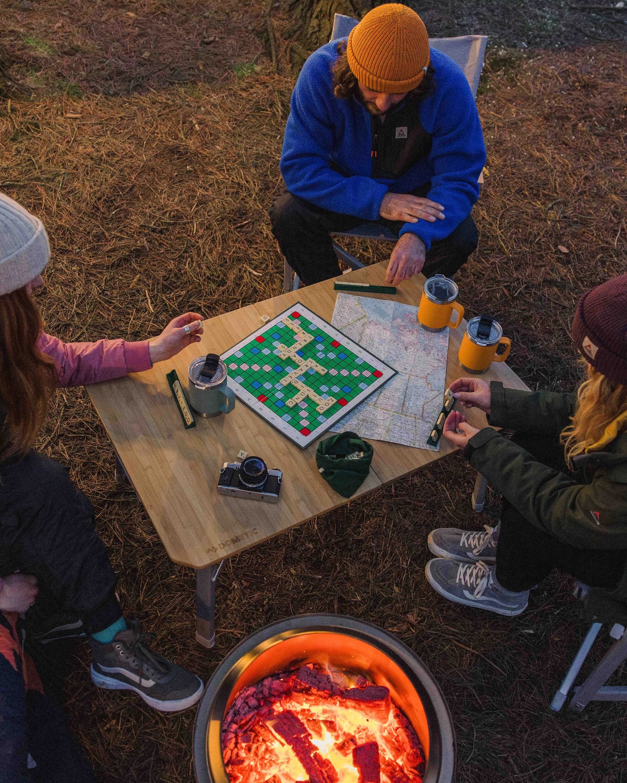 Dometic GO Compact Camp Table - Sandy Brown - Lifestyle