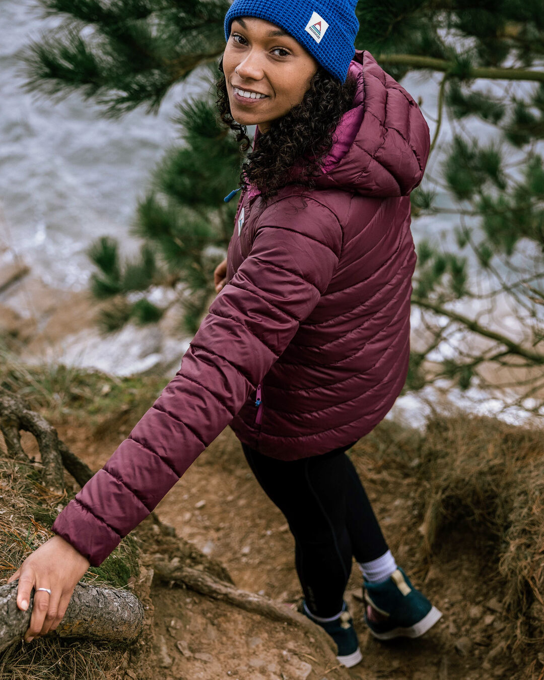 Pow Recycled 2.0 Insulated Jacket - Wine - Lifestyle