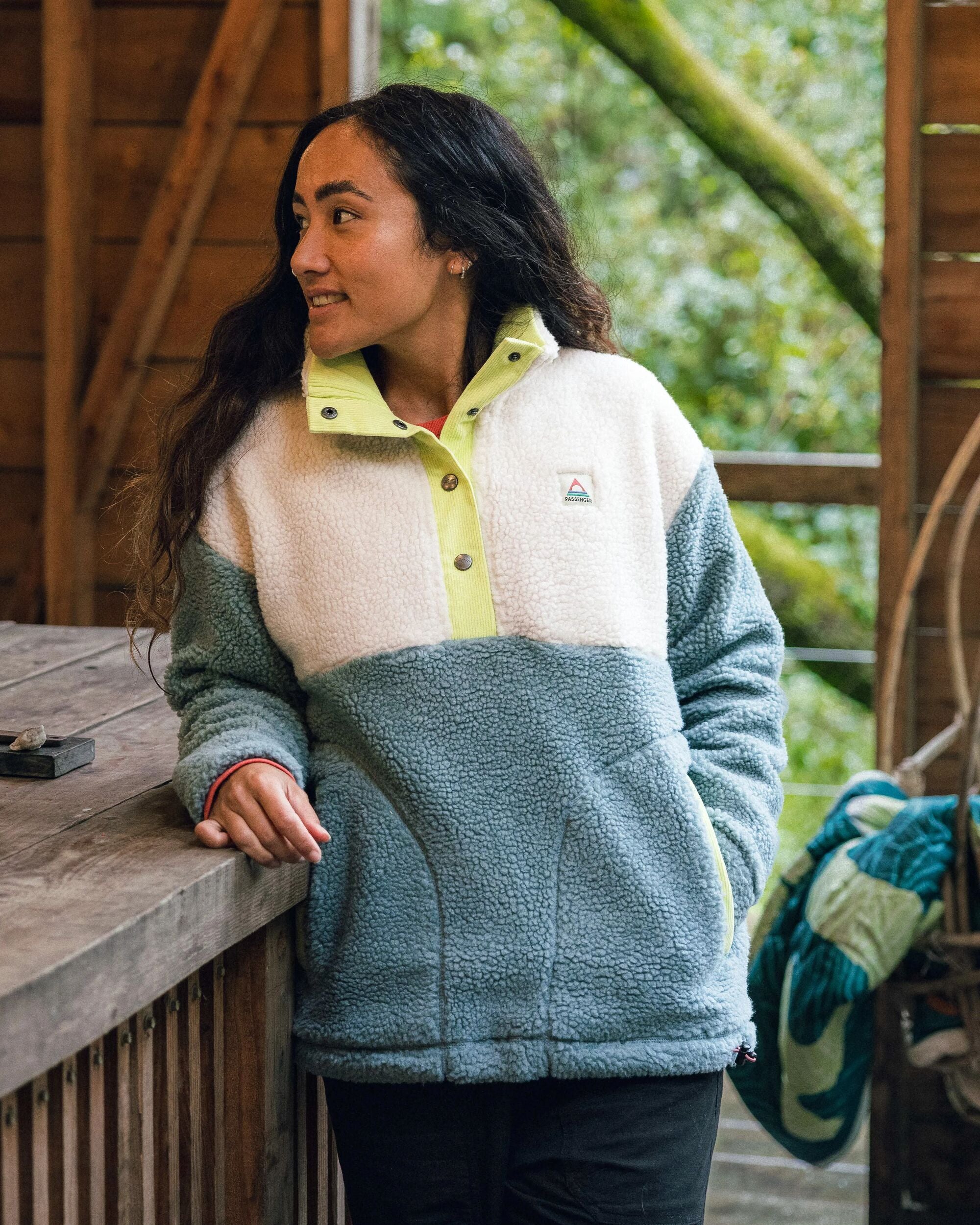 Create Recycled Deep-Pile Sherpa Fleece - Arctic - Lifestyle