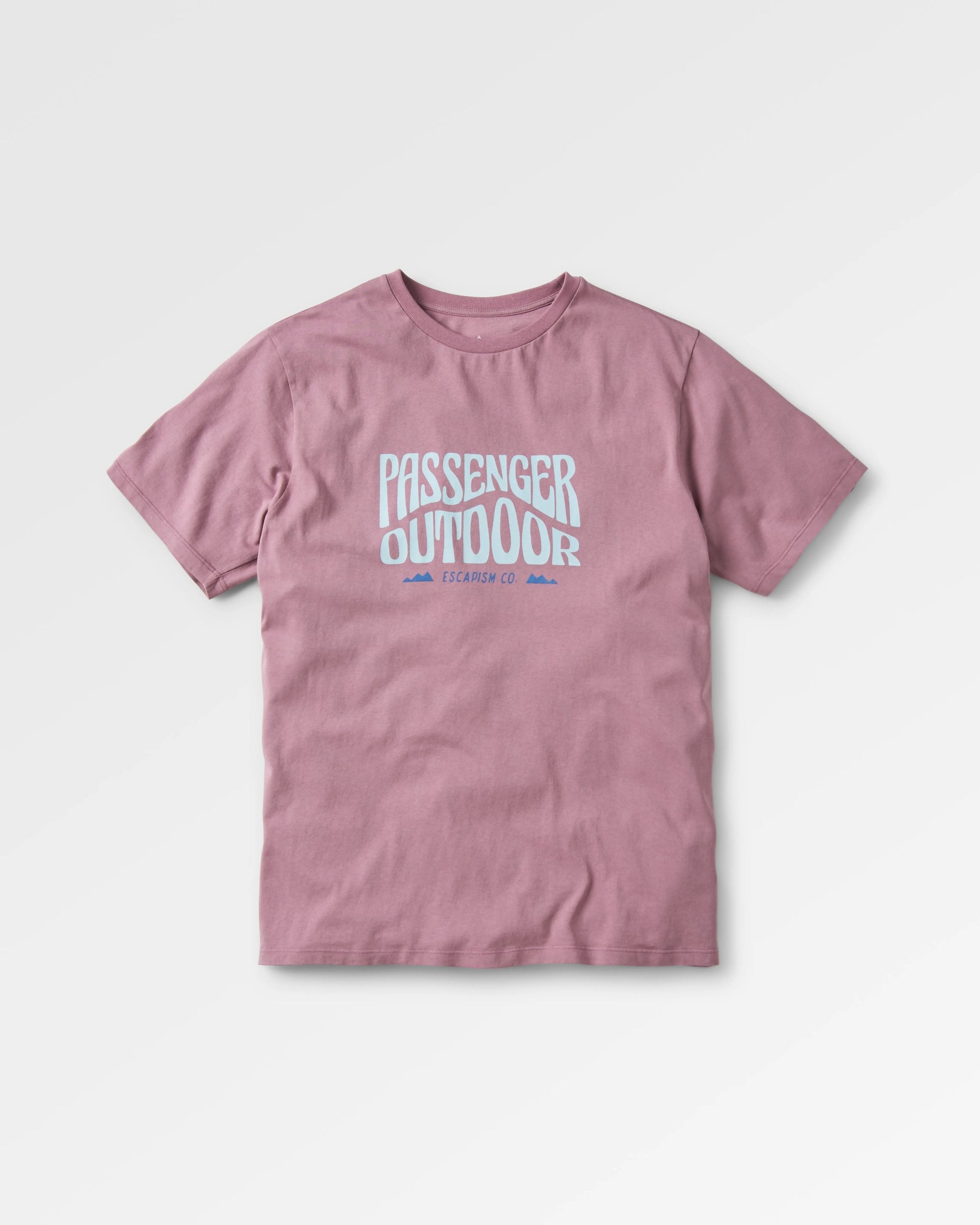 Yuca Recycled Cotton T-Shirt - Grape - Flatlay