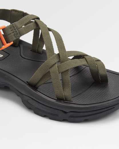 Atlas Roam Sandal - Dusty Olive - Flatlay