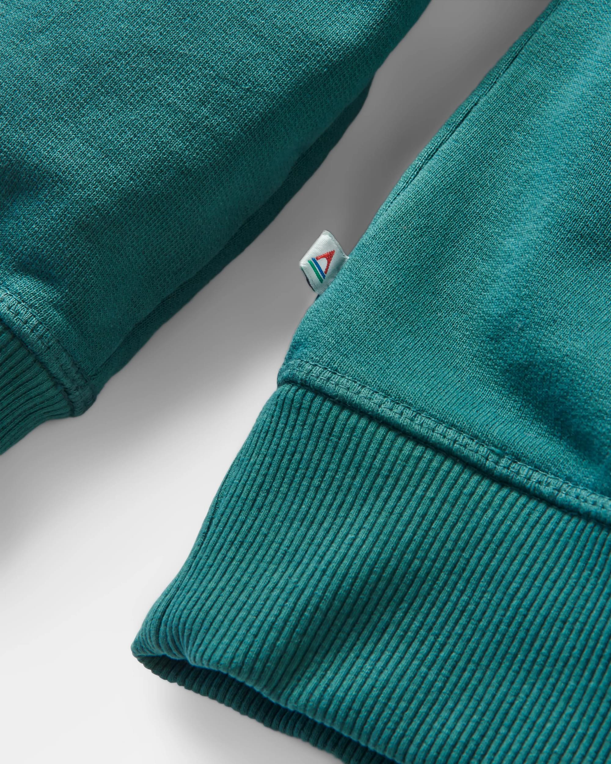 Pace Recycled Cotton Hoodie - Deep Ocean - Flatlay