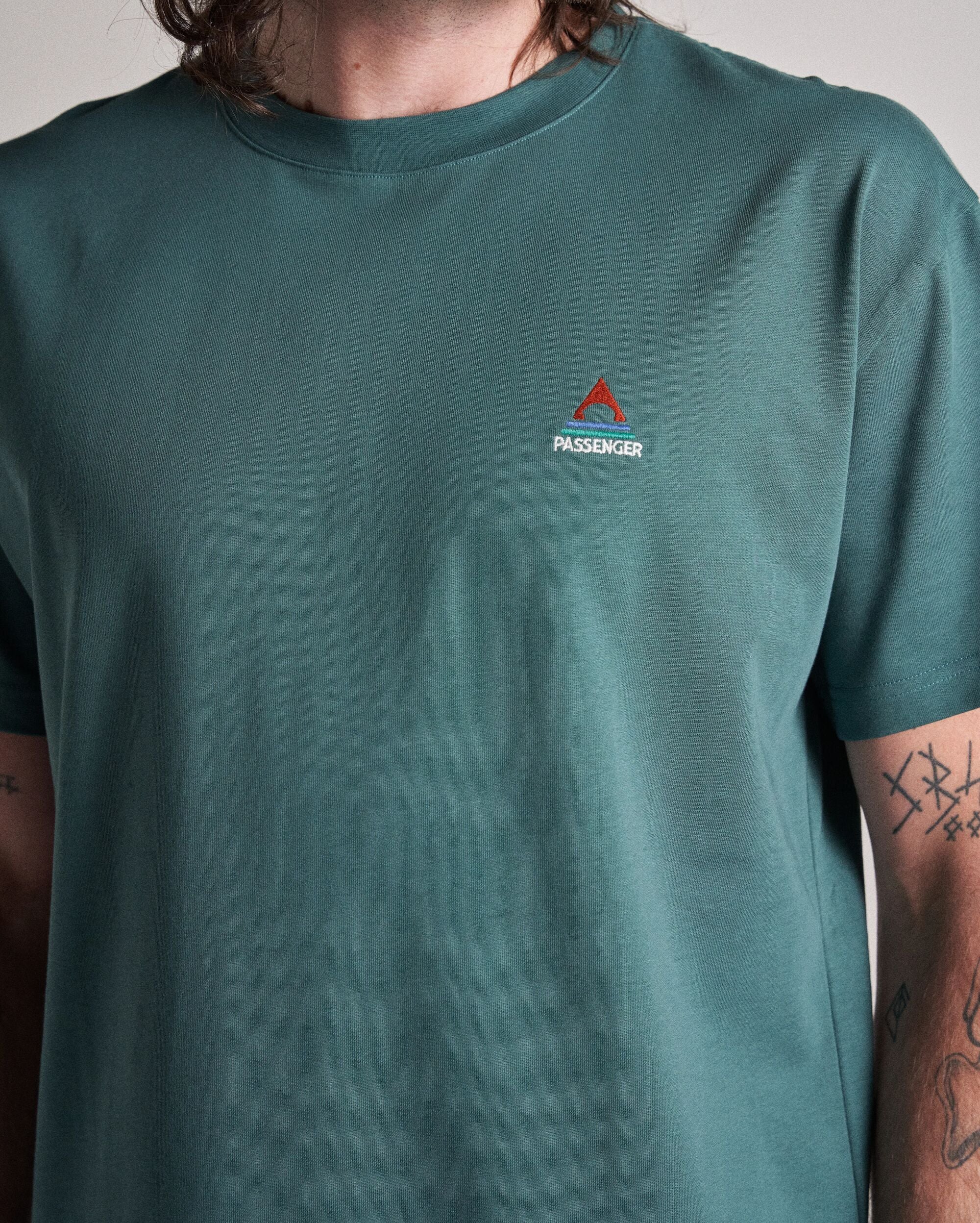 Vita Organic Relaxed Fit T-Shirt - Deep Ocean - Studio Model